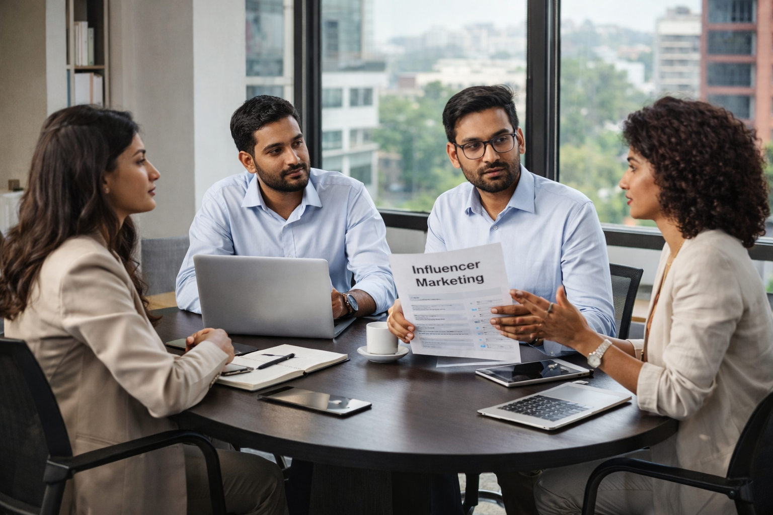 Indian influencer collaboration network where creators and brands work together for real audience promotion and influencer marketing